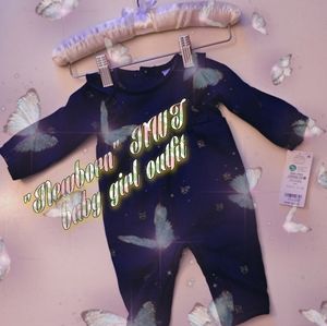 "Newborn" NWT baby girl butterfly outfit 👶🦋